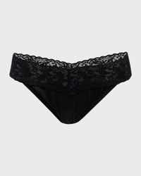 Signature Lace Organic Cotton V-Kini Panties