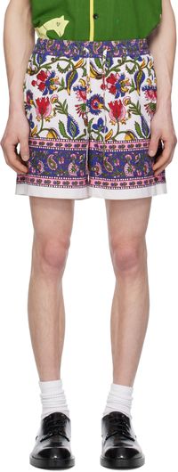 HARAGO Multicolor Printed Floral Shorts