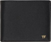TOM FORD Black Small Grain Leather Bifold Wallet