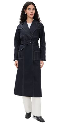 ALIGNE Elsa Trench Coat Navy 6