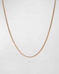Box Chain Necklace in 18K Gold, 2.7mm