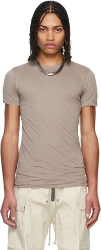 Rick Owens Taupe Hollywood Double SS T-shirt
