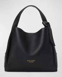 knott medium leather tote crossbody bag