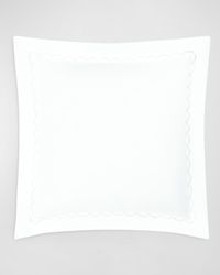 European Scallops Embroidered Sham