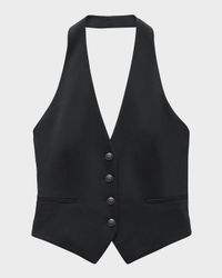 Ethel Crepe Halter Vest