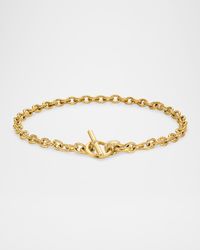 DY Mercer Single-Row Toggle Necklace with Diamonds in 18K Gold, 8-12.5mm