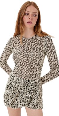 Isabel Marant Soline Top Ecru/Black 40