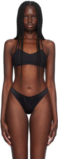 Fleur du Mal Black Bandeau Bra