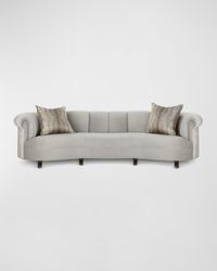 Audrey Channel Tufted Sofa 123"