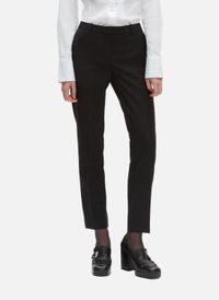 The Kooples - Pantalon tailleur en laine coupe ajustée - Taille 42 - Noir