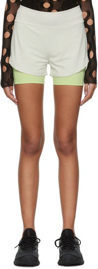 Rui SSENSE Exclusive Gray & Yellow Nylon Sport Shorts
