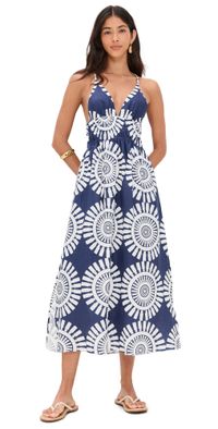 lemlem Gete Triangle Dress Zeina Navy M