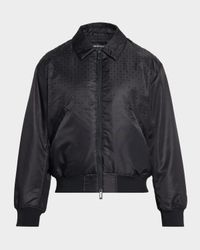 Men's Clubwear Capsule Rhinestone Satin Bomber Jacket