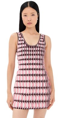 SIMKHAI Lorien Mini Dress Dusty Rose Multi S