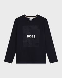Boy's Classic Logo-Print T-Shirt, Size 14-16