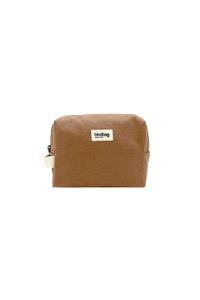 Hindbag - Trousse de toilette léon éponge rose corail - Taille Unique - Marron