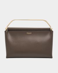 Avenue Large Polished Leather Clutch Bag