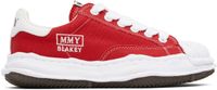 Maison MIHARA YASUHIRO Red 'Blakey' OG Sole Canvas Sneakers