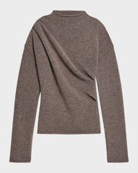 Slouchy Crewneck Twist Sweater