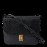 Soeur - Sac bandoulière embossé lézard en cuir - Taille Unique - Noir
