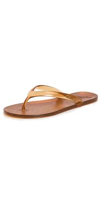 Ancient Greek Sandals Jelly Flip Flops Caramel 40