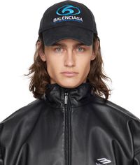 Balenciaga Casquette noire à logo Surfer