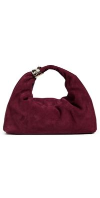 Madewell Suede Hand Held Ring Pouch Cabernet One Size