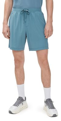 Rhone Unlined Pursuit Shorts 7 Blue Stone L