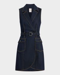 Jenessa Sleeveless Denim Mini Dress