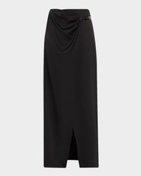 Emmarie Satin Buckle Maxi Skirt