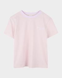 Girl's Script Logo-Print T-Shirt, Size 8-14