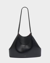 Facet Cabas Small Shoulder Bag in Grain Leather