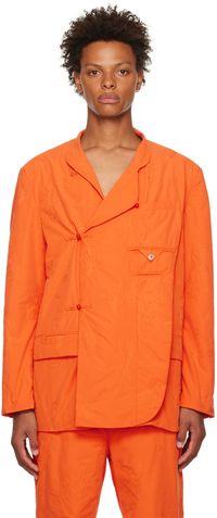 Feng Chen Wang Orange Embroidered Blazer