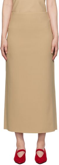 Birrot SSENSE Exclusive Taupe H Maxi Skirt