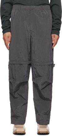 Solid Homme Gray Extension Light Trousers