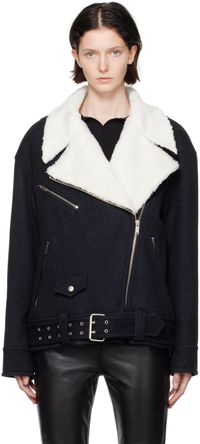 LVIR Navy Notched Lapel Jacket