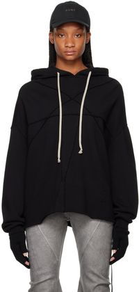 Rick Owens DRKSHDW Pull à capuche Crater noir