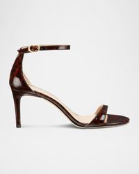 Nudist Tortoiseshell Ankle-Strap Sandals