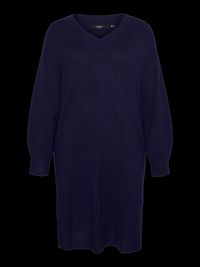 Vero Moda Curve - Robe pull droite à Col V - Taille 52-54 - Multicolore
