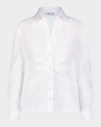 Savile Pleated Button-Down Shirt