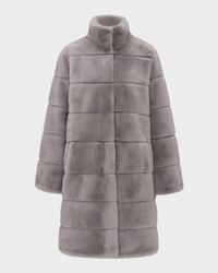 Fur-Free Reversible Faux Mink Coat
