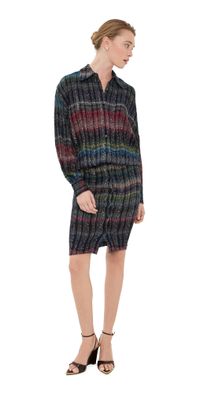 Missoni Midi Sweater Dress Multicolor Tones 40