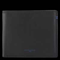 Le Tanneur - Portefeuille compact en cuir lisse - Taille Unique - Noir