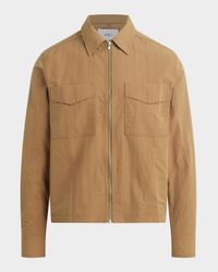Men's Modern Utilitarian Zip Overshirt