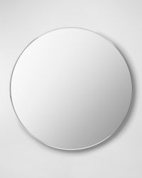 Aranya 40" Round Wall Mirror, Silver