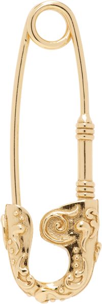 Emanuele Bicocchi Gold Large Arabesque Pin Single Earring