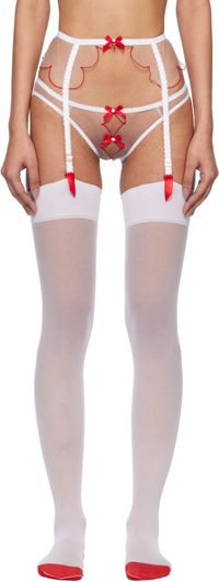 Agent Provocateur White & Red Lorna Briefs