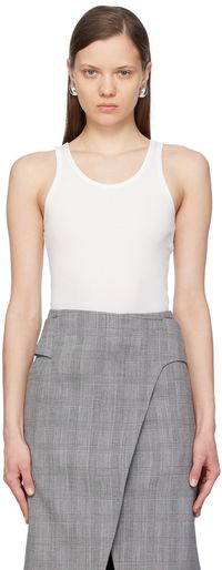 RECTO Off-White Patch Tank Top