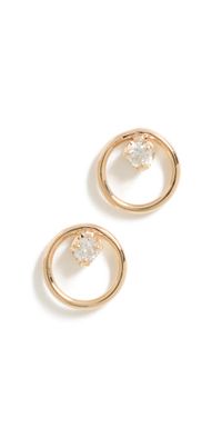 Zoe Chicco 14k Gold Small Circle Studs Gold One Size