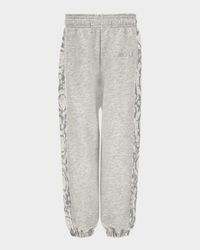 Boy's Barocco Embroidered-Logo Sweatpants, Size 6-14
